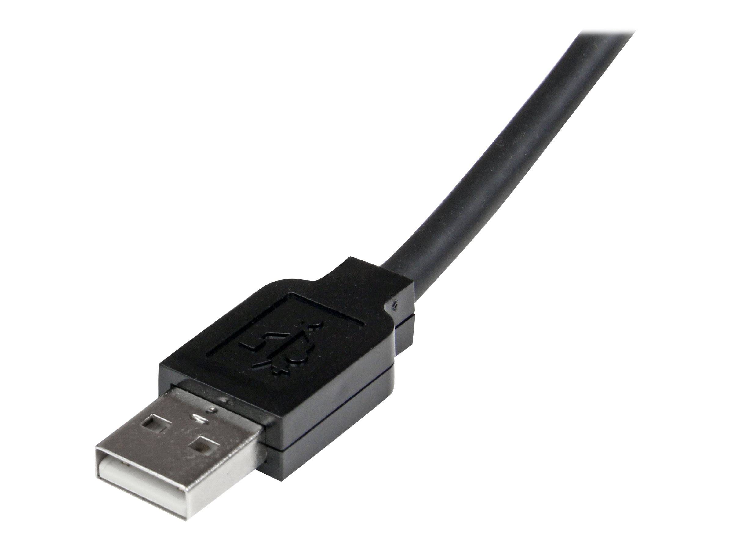 StarTech.com 15m USB 2.0 Repeater Kabel - Aktives USB Verlängerungskabel mit Signalverstärker - 1 x USB Stecker/ 1 x USB
