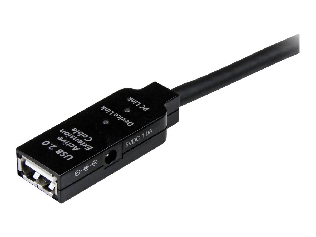 StarTech.com 15m USB 2.0 Repeater Kabel - Aktives USB Verlängerungskabel mit Signalverstärker - 1 x USB Stecker/ 1 x USB