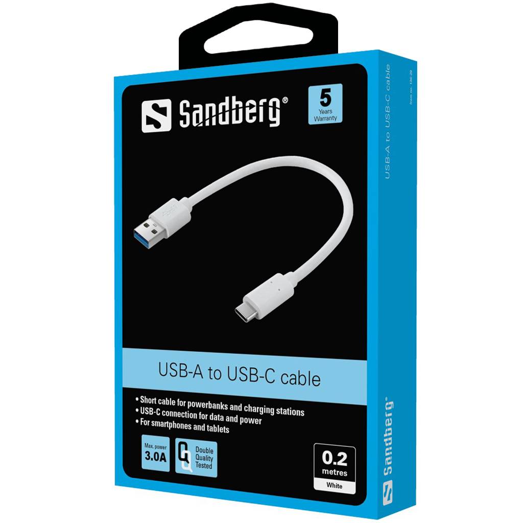 Sandberg - USB-Kabel - USB-C (M) bis USB Typ A (M)