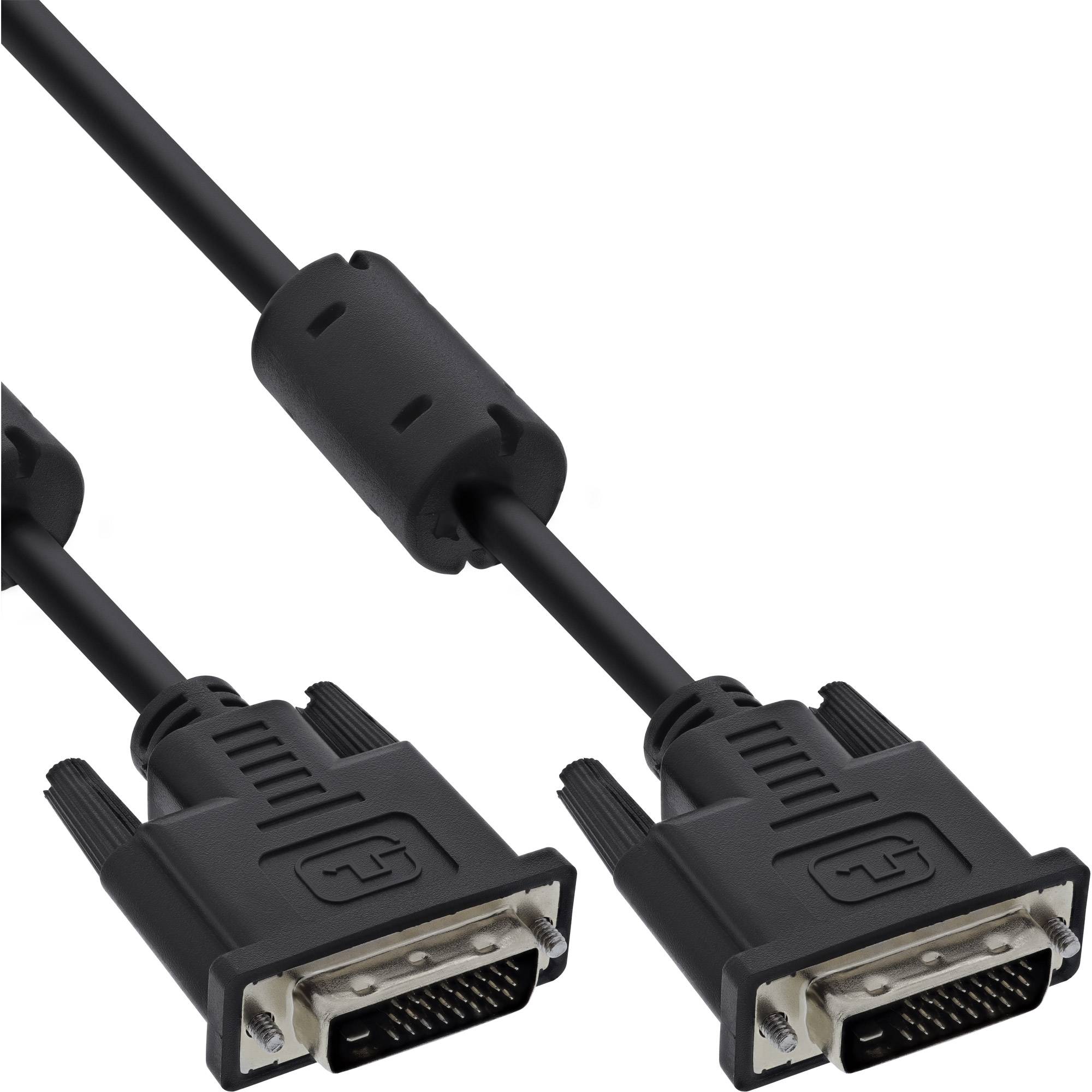 INLINE - DVI-D Kabel - digital 24+1 Stecker / Stecker - Dual Link - 2 Ferrite - 3m