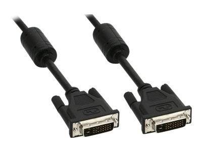 INLINE - DVI-D Kabel - digital 24+1 Stecker / Stecker - Dual Link - 2 Ferrite - 10m