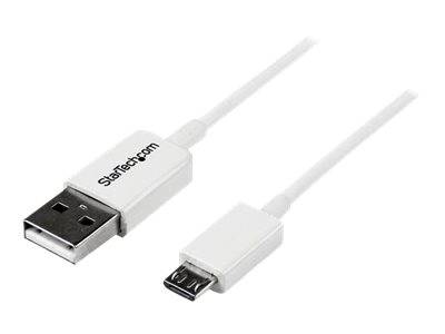 StarTech.com 50cm USB 2.0 A auf Micro USB B Kabel - USB A / Micro B Datenkabel / Anschlusskabel - Weiß - USB-Kabel - Mic