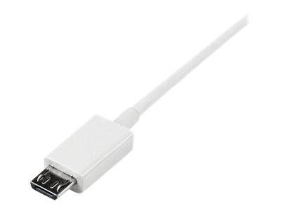 StarTech.com 50cm USB 2.0 A auf Micro USB B Kabel - USB A / Micro B Datenkabel / Anschlusskabel - Weiß - USB-Kabel - Micro-USB Typ B (M)