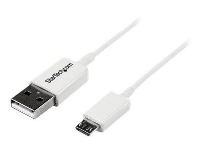 StarTech.com 1m USB 2.0 A auf Micro USB B Kabel - USB A / Micro B Datenkabel / Anschlusskabel - Weiß - USB-Kabel - Micro