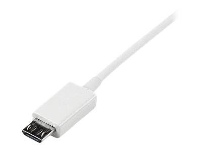 StarTech.com 1m USB 2.0 A auf Micro USB B Kabel - USB A / Micro B Datenkabel / Anschlusskabel - Weiß - USB-Kabel - Micro