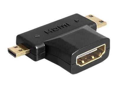 Delock - HDMI Splitter - HDMI weiblich bis mini HDMI, mikro HDMI männlich