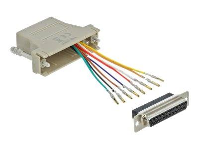 DeLOCK Adapter Sub-D 25 pin female to RJ45 female Assembly Kit - Serieller Adapter - RJ-45 (W)