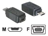 Delock - USB-Adapter - Micro-USB Typ B (M) zu Mini-USB, Typ B (W)