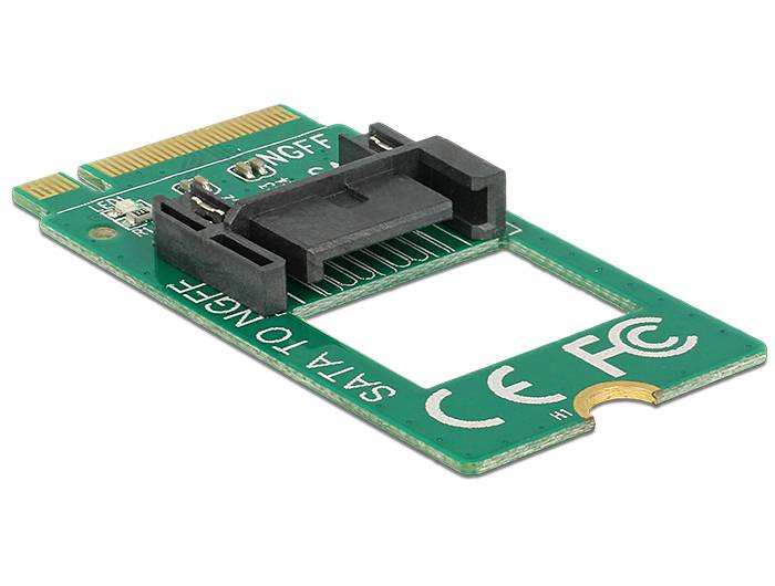 DeLOCK Adapter M.2 Key B male > SATA 7 pin - Schnittstellenadapter