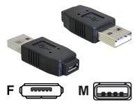 Delock - USB-Adapter - USB (M) bis Mikro-USB Typ AB (W)