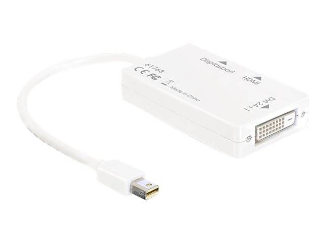 Delock - Videoadapter - Dual Link - Mini DisplayPort männlich zu DVI-D, HDMI, DisplayPort weiblich