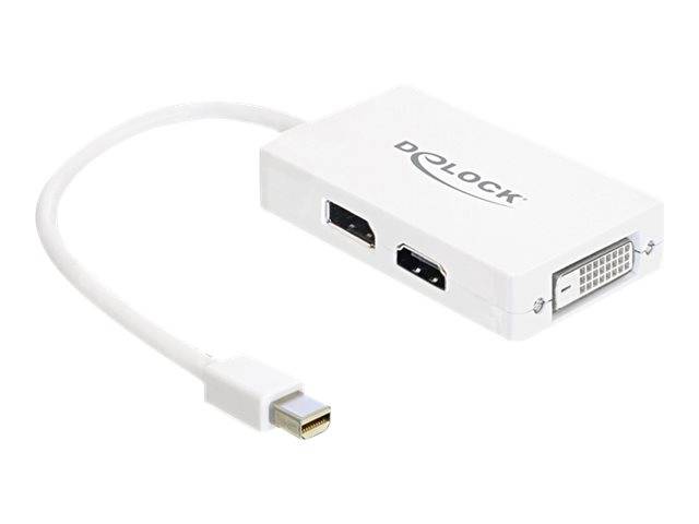 Delock - Videoadapter - Dual Link - Mini DisplayPort männlich zu DVI-D, HDMI, DisplayPort weiblich