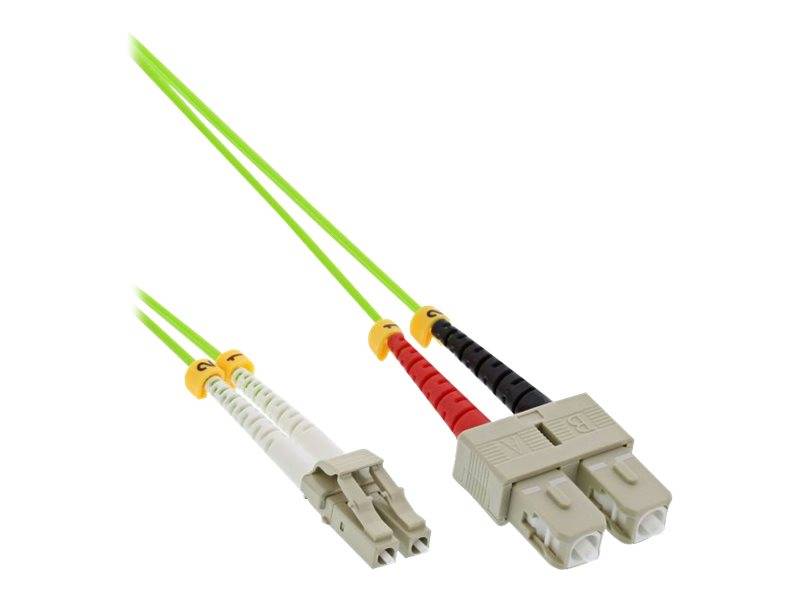 INLINE - LWL Duplex Kabel - LC/SC - 50/125µm - OM5 - 5m