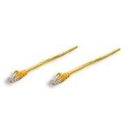 Intellinet Network Patch Cable, Cat5e, 20m, Yellow, CCA, U/UTP, PVC, RJ45, Gold Plated Contacts, Snagless, Booted, Lifet