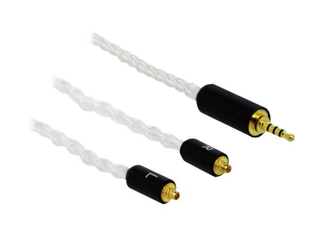 Delock - Headset-Kabel - 4-poliger Mini-Stecker männlich bis MMCX männlich