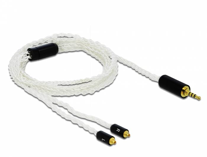 Delock - Headset-Kabel - 4-poliger Mini-Stecker männlich bis MMCX männlich
