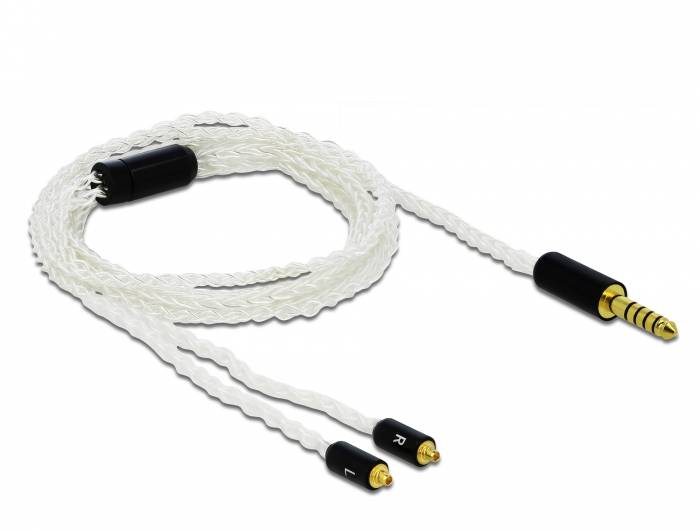 Delock - Headset-Kabel - Symmetrisches Stereo 4,4 mm männlich bis MMCX männlich