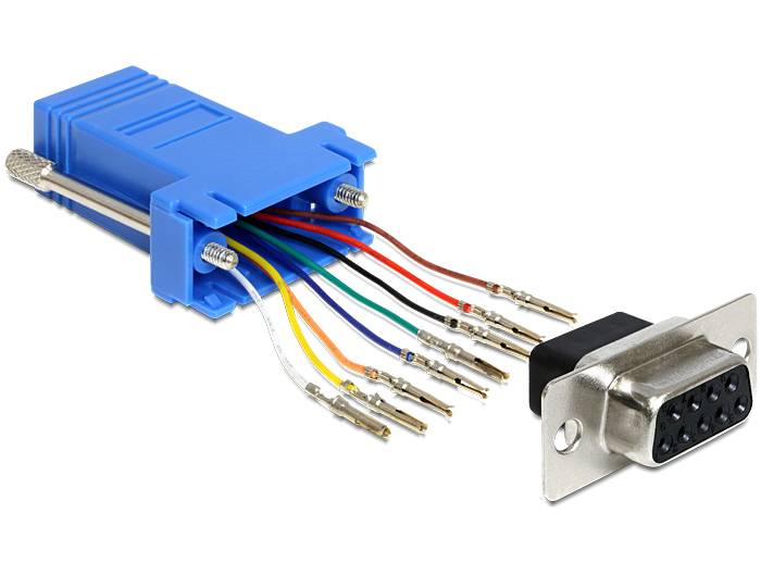 Delock - Serieller Adapter - RJ-45 (W) zu DB-9 (W)