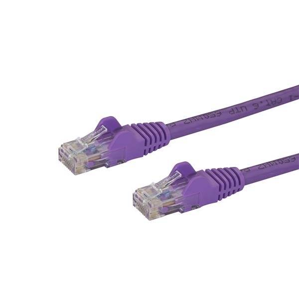 StarTech.com 1m Cat6 Snagless RJ45 Ethernet Netzwerkkabel - Lila - 1m Cat 6 UTP Kabel - Netzwerkkabel - RJ-45 (M)