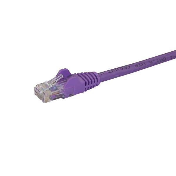 StarTech.com 3m Cat6 Snagless RJ45 Ethernet Netzwerkkabel - Lila - 3m Cat 6 UTP Kabel - Netzwerkkabel - RJ-45 (M)