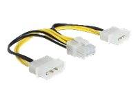 Delock Kabel Stromversorgung 8 Pin EPS > 2 x 4 Pin Molex