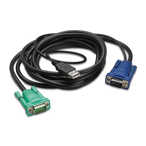 APC - Tastatur- / Video- / Maus- (KVM-) Kabel - USB, HD-15 (VGA)