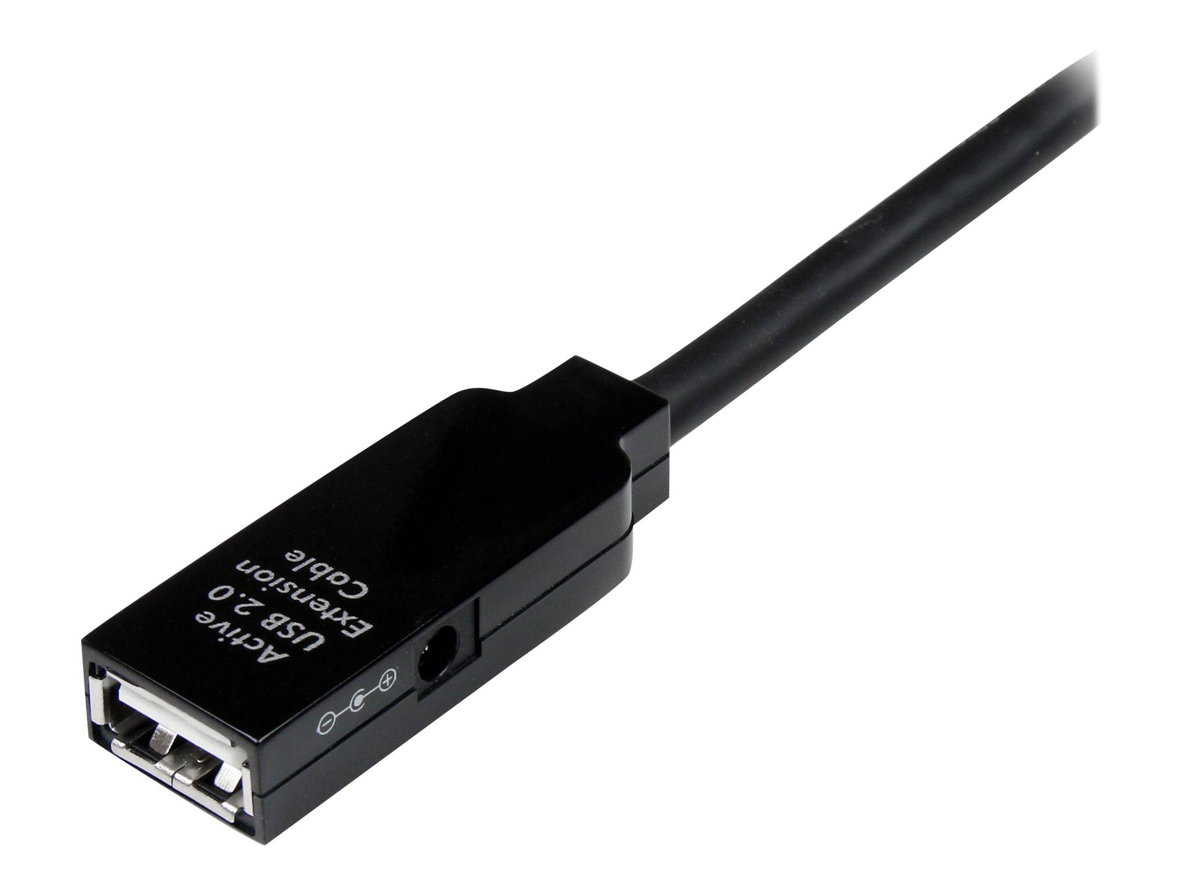 StarTech.com 25m aktives USB 2.0 Verlängerungskabel - St/Bu - USB Reapeater / Signalverstärker Kabel Stecker/Buchse - Sc