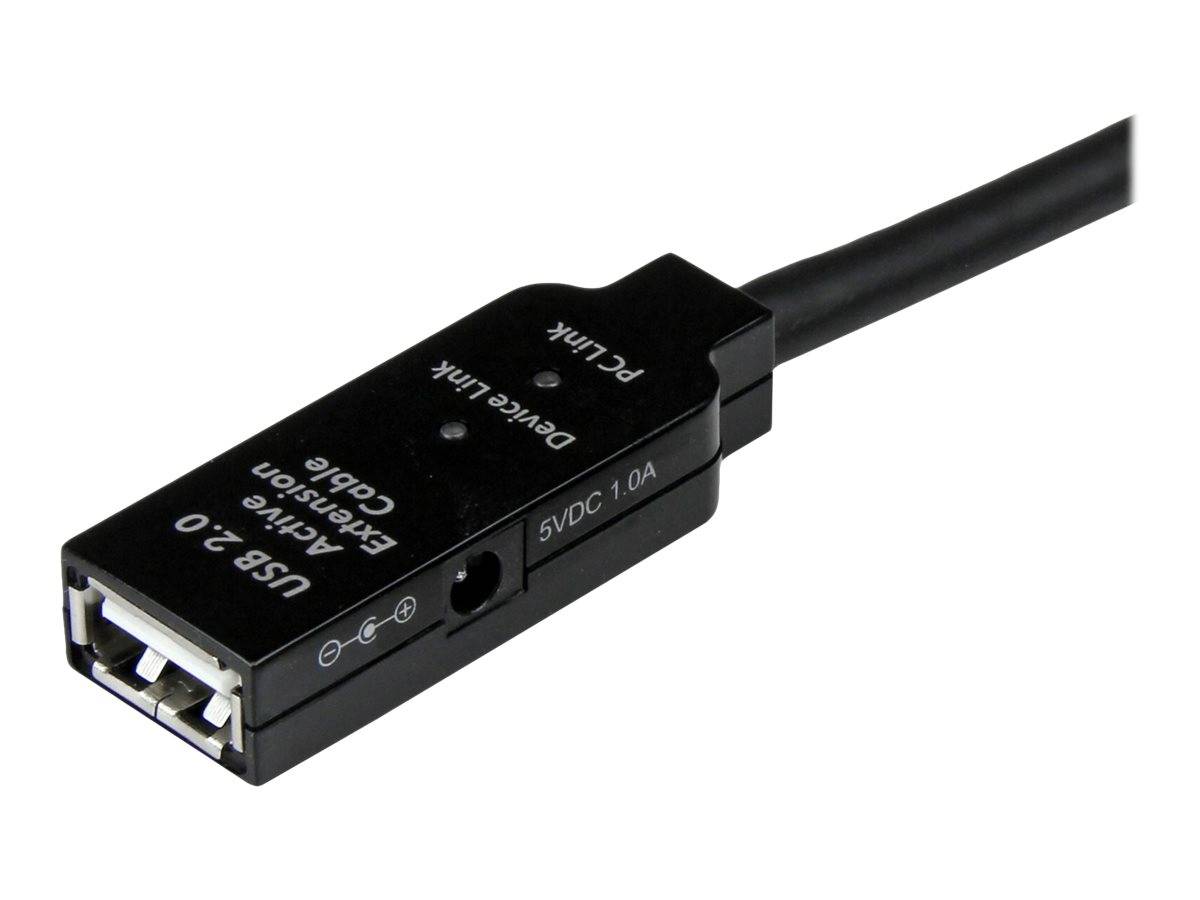 StarTech.com 25m aktives USB 2.0 Verlängerungskabel - St/Bu - USB Reapeater / Signalverstärker Kabel Stecker/Buchse - Sc