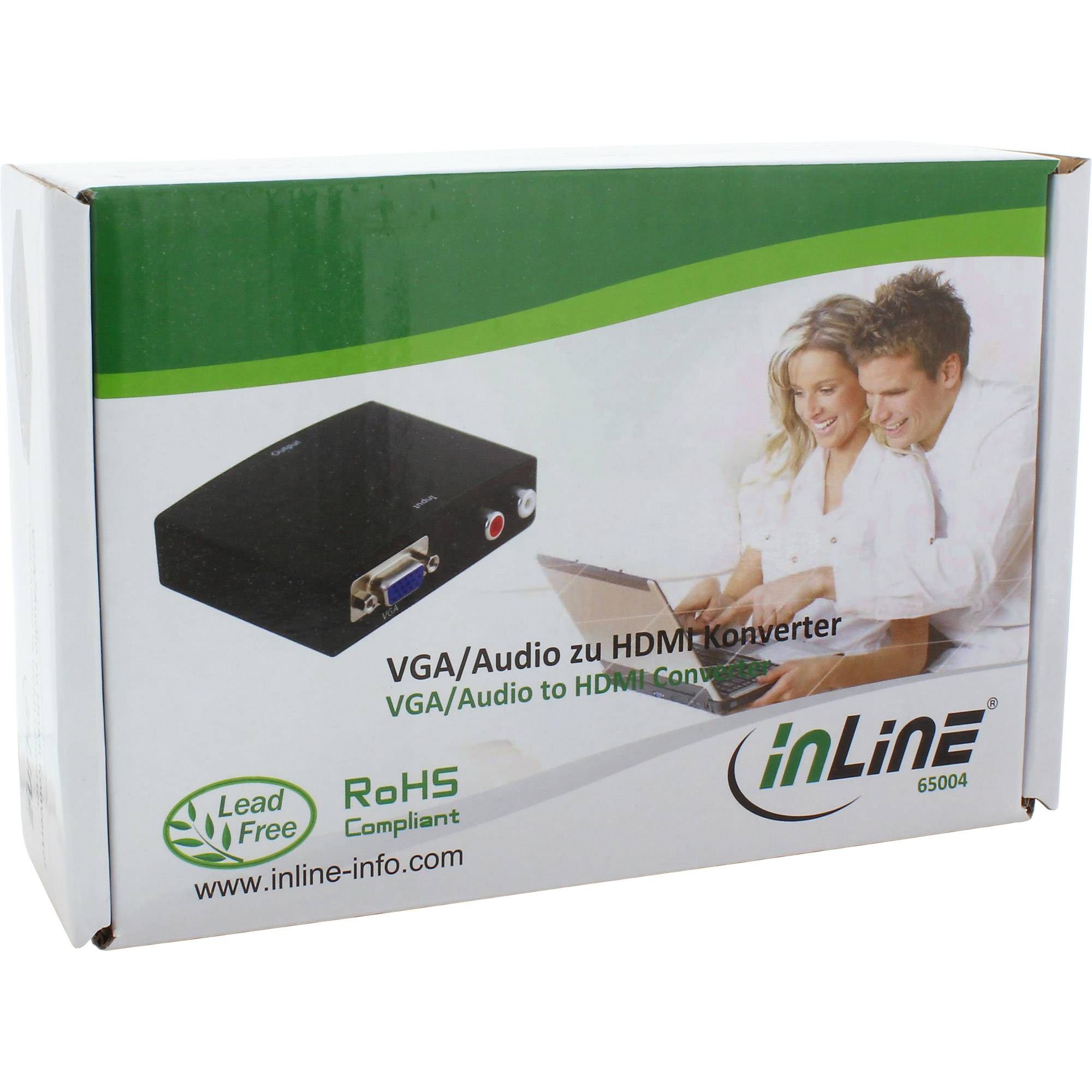 INLINE - Konv. VGA+Audio zu HDMI