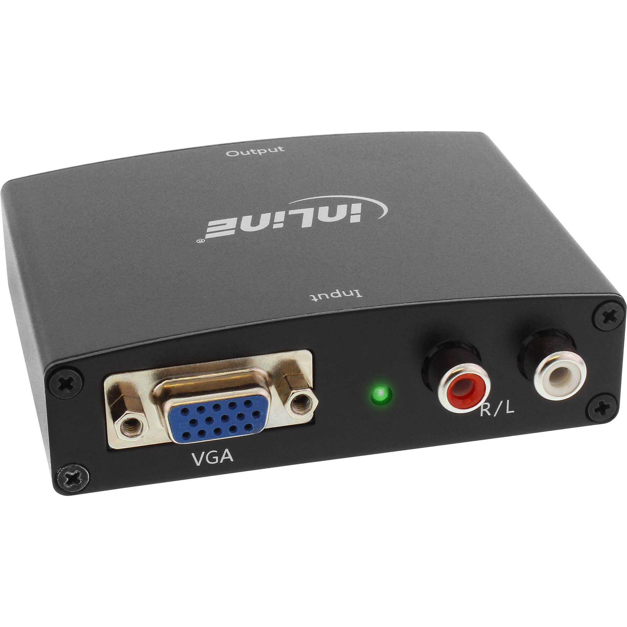 INLINE - Konv. VGA+Audio zu HDMI