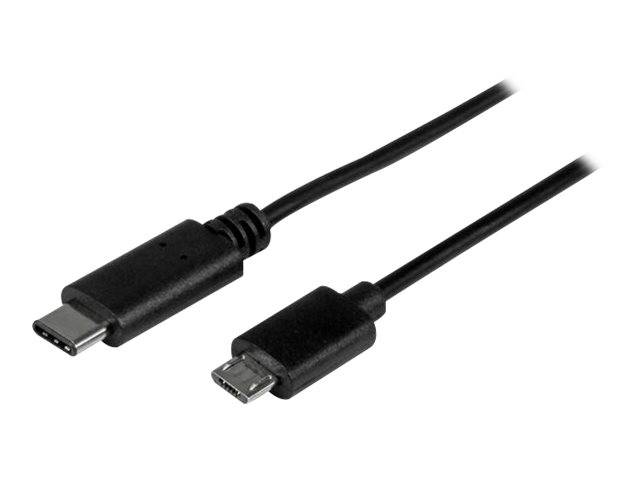 StarTech.com USB 2.0 USB-C auf Micro-B Kabel - 1m - USB C zu Micro B Anschlusskabel - USB-Kabel - 24 pin USB-C (M)