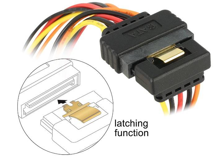 DeLOCK - Stromkabel - SATA-Stromstecker (M)