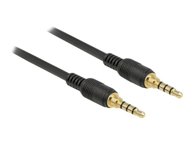 Delock - Audiokabel - 4-poliger Mini-Stecker männlich bis 4-poliger Mini-Stecker männlich