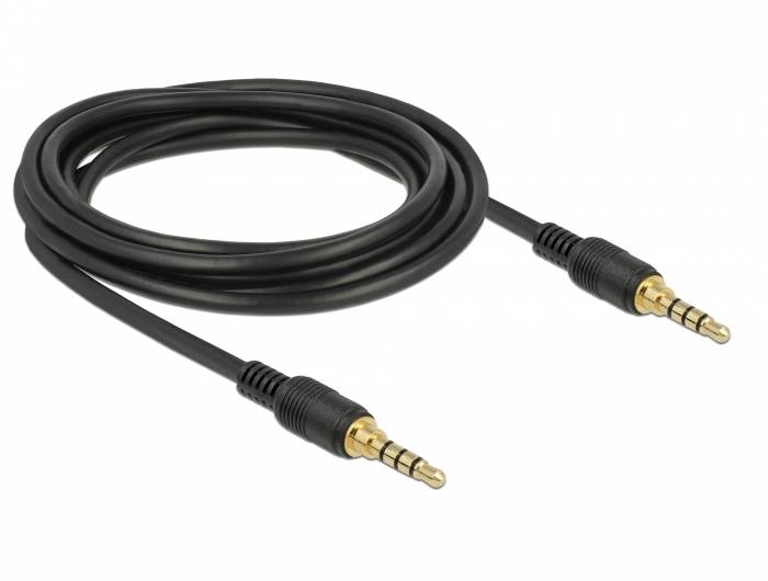 Delock - Audiokabel - 4-poliger Mini-Stecker männlich bis 4-poliger Mini-Stecker männlich