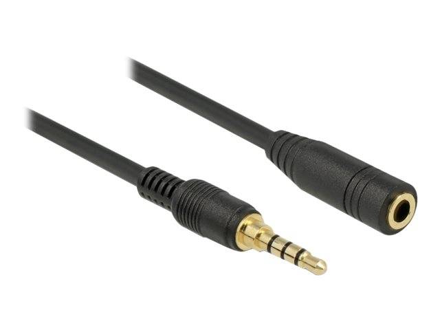 Delock - Audioverlängerungskabel - 4-poliger Mini-Stecker männlich zu 4-poliger Mini-Stecker weiblich