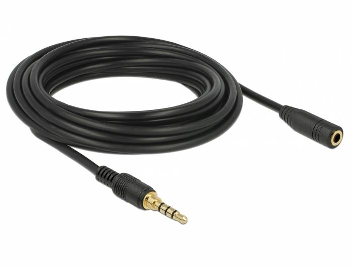 Delock - Audioverlängerungskabel - 4-poliger Mini-Stecker männlich zu 4-poliger Mini-Stecker weiblich