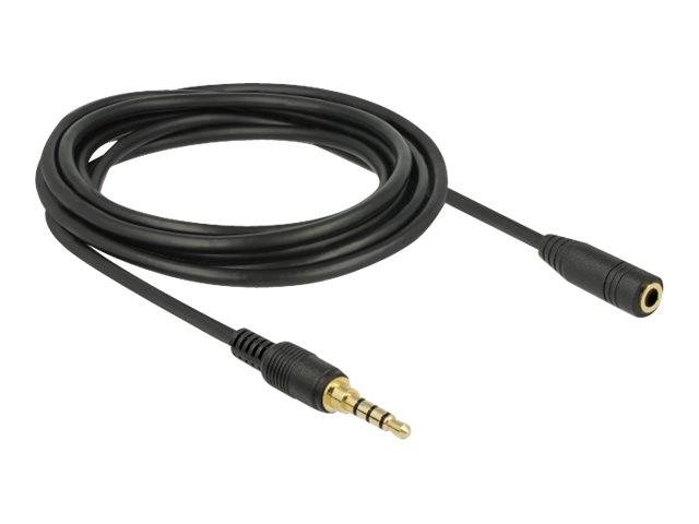 Delock - Audioverlängerungskabel - 4-poliger Mini-Stecker männlich bis 4-poliger Mini-Stecker weiblich