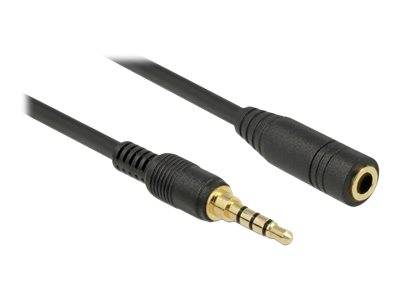 Delock - Audioverlängerungskabel - 4-poliger Mini-Stecker männlich bis 4-poliger Mini-Stecker weiblich