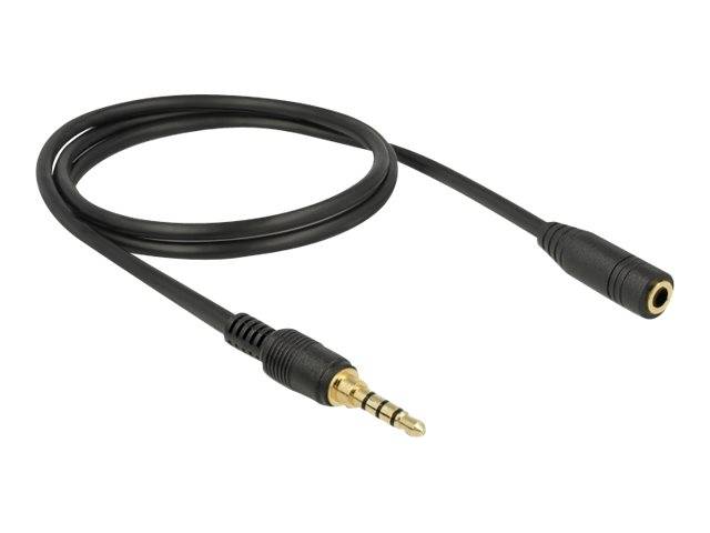Delock - Audioverlängerungskabel - 4-poliger Mini-Stecker männlich bis 4-poliger Mini-Stecker weiblich