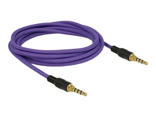 Delock - Audiokabel - 4-poliger Mini-Stecker männlich bis 4-poliger Mini-Stecker männlich