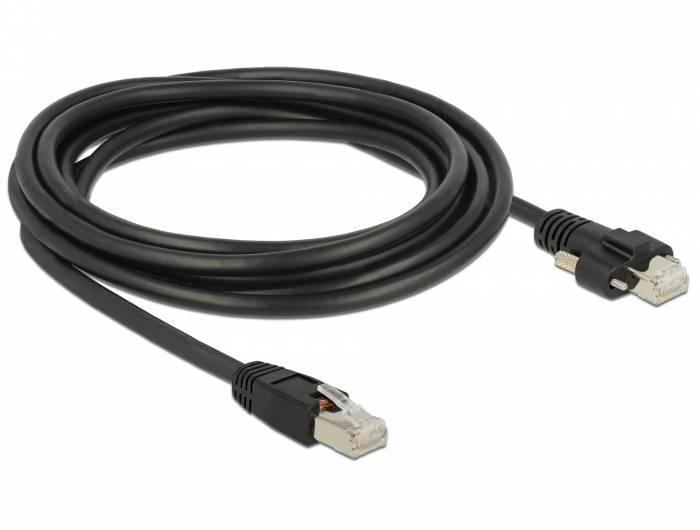 DeLOCK - Patch-Kabel - RJ-45 (M) schraubbar bis RJ-45 (M)