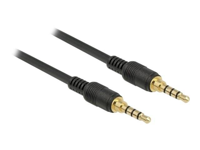 Delock - Audiokabel - 4-poliger Mini-Stecker männlich bis 4-poliger Mini-Stecker männlich