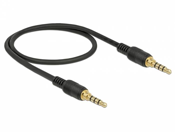 Delock - Audiokabel - 4-poliger Mini-Stecker männlich bis 4-poliger Mini-Stecker männlich