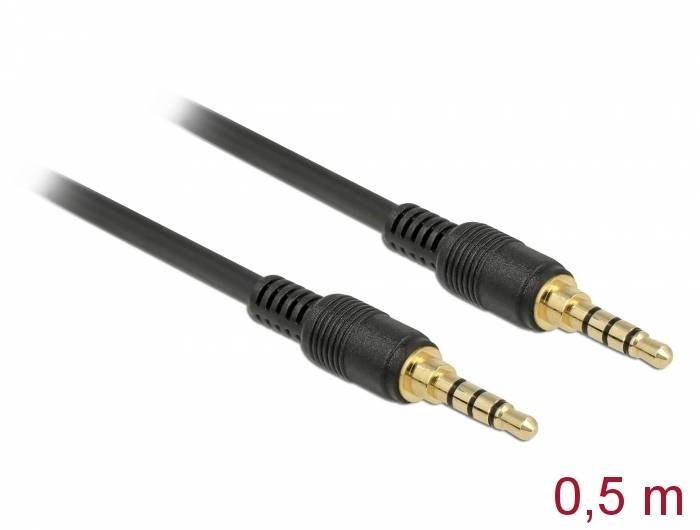 Delock - Audiokabel - 4-poliger Mini-Stecker männlich bis 4-poliger Mini-Stecker männlich