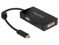 DeLOCK - Externer Videoadapter - USB-C - DVI, HDMI, VGA