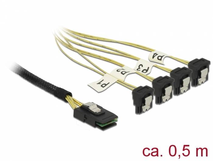 DeLOCK - SATA- / SAS-Kabel - SAS 6Gbit/s - Mini SAS (SFF-8087)