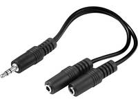 Sandberg - Audio-Adapter - mini-phone stereo 3.5 mm weiblich zu mini-phone stereo 3.5 mm männlich