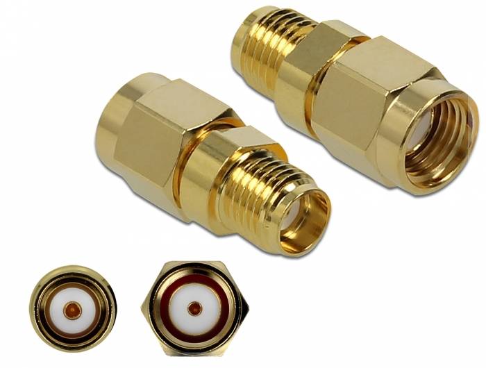 Delock - Antennenadapter - RP-SMA Stecker bis
