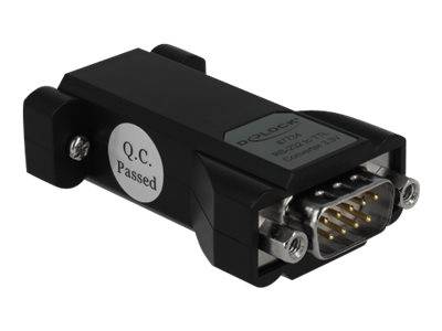 DeLock Converter 1 x Serial RS-232 DB9 female to 1 x Serial LVTTL / LVCMOS 3.3 V DB9 male with ESD protection 3 kV and extended temperature range