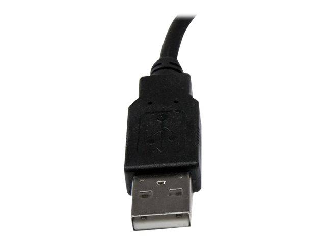StarTech.com USB 2.0 Verlängerung 15cm - USB-A Verlängerungskabel Stecker auf Buchse - Schwarz - USB-Verlängerungskabel